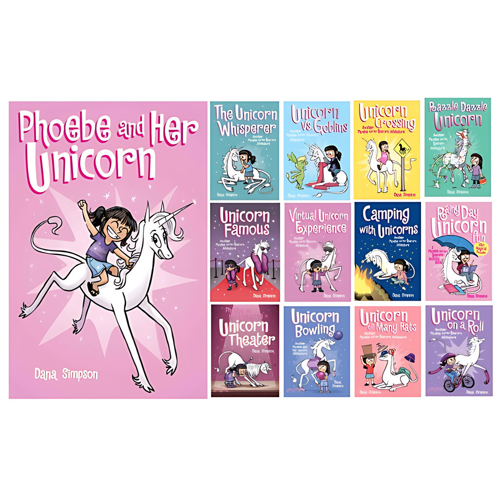 Phoebe and Her Unicorn 1-13 (共13本)/Dana Simpson【禮筑外文書店】