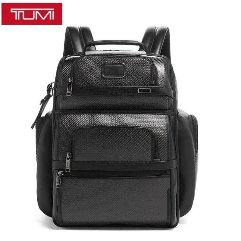 TUMI Alpha 3男士商務全皮碳纖維充電後背包背包2603579D3 GQ6J