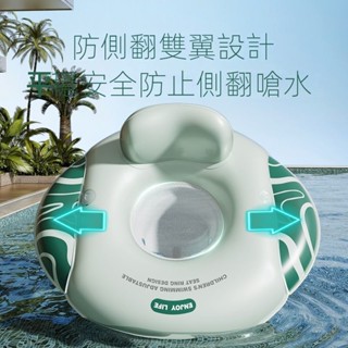 臺灣出貨🔥1-5歲 兒童游泳圈 游泳坐圈 寶寶防側翻泳圈 新生嬰兒泳圈 男童女童充氣玩具 救生圈 幼兒泳圈 兒童泳圈