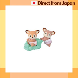 森林家族 鹿的雙胞胎娃娃 玩具 娃娃屋
