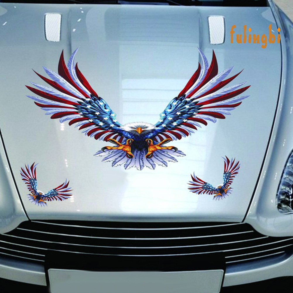 [FUI] 老鷹引擎蓋車門備胎 雄鷹車身裝飾貼 美國套鷹車貼紙