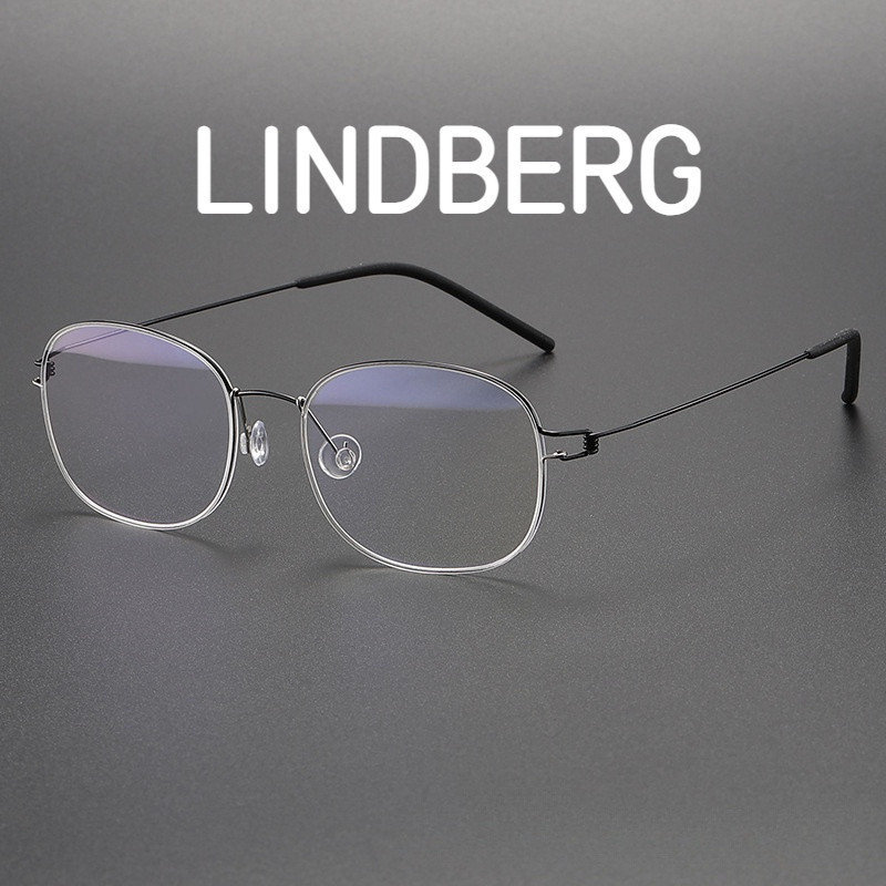 【Ti鈦眼鏡】純鈦鏡架 眼鏡簡約鈦 LINDBERG林德同款RIM MARS網紅裝飾配鏡素顏神器時尚眼鏡架 寬度133m