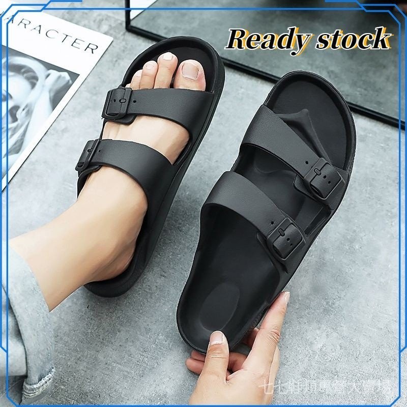 BIRKENSTOCK 【TATA男鞋】新款涼鞋可調節拖鞋男夏季外穿男士防滑輕便情侶拖鞋勃肯沙灘涼鞋拖鞋男女同款3