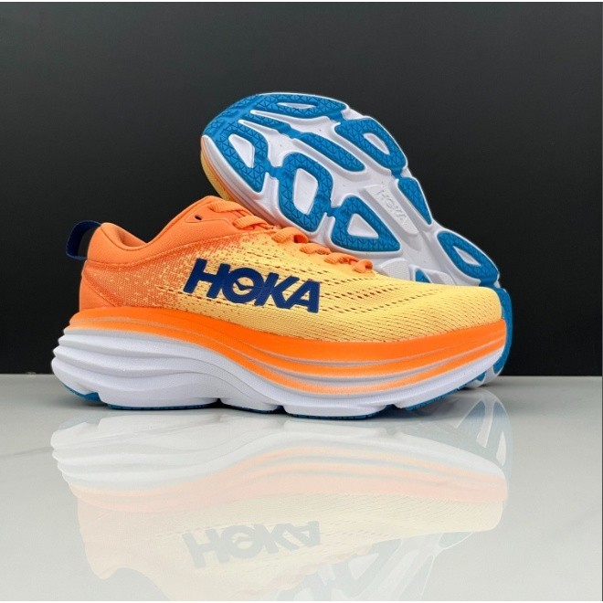 2024 HOKA ONE ONE Bondi8橙黃鞋減震跑鞋
