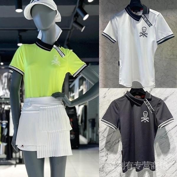 現貨  韓國 原單 高爾夫服裝 女士 短袖T恤 新款 運動緊身 顯瘦 golf百搭 POLO衫