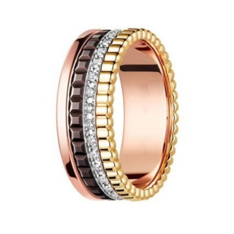 男女款8mm經典時尚戒指 情侶戒指 鍍18K玫瑰金可轉動戒指 食指戒 尾戒 情人節禮物