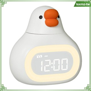 [LsxmzTW] 卡通數字鬧鐘 USB 可調亮度 5 分鐘兒童貪睡鬧鐘