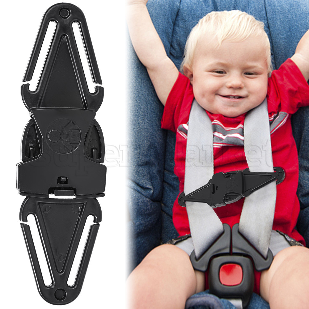兒童安全帶扣 - 安全帶定位器夾 - 汽車安全帶塞 - 安全帶胸夾 - 調節固定,防撞 - 護肩扣 - 用於嬰兒安全海