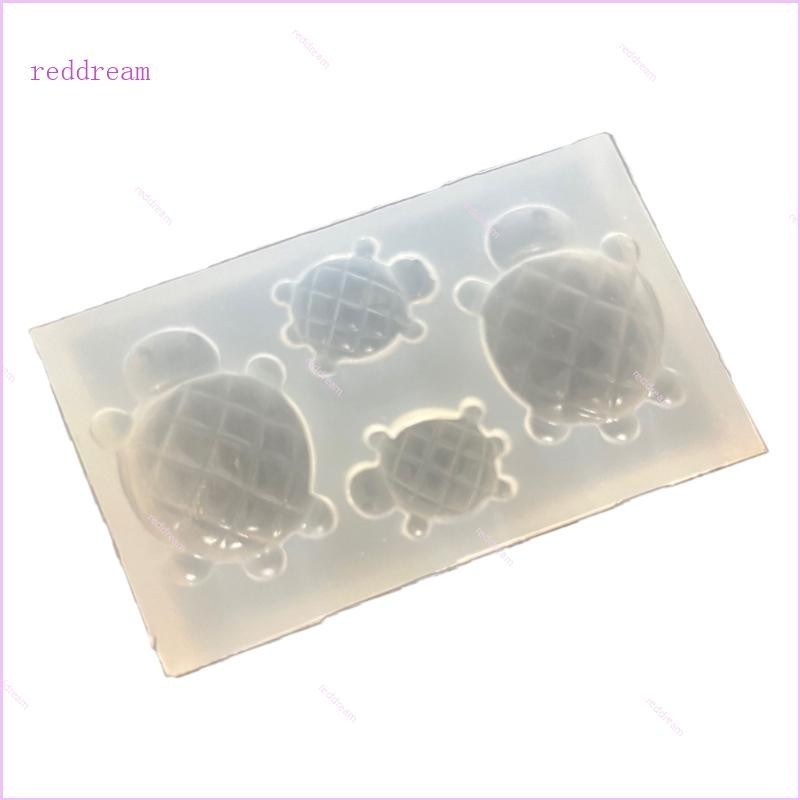 Rerev 軟矽膠模具龜形模具易於脫模的矽膠模具用於製作情侶和家庭的珠寶模具