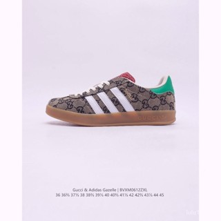 古馳 愛迪達 2023 Adidas originals x Gucci Gazelle 經典休閒板鞋 Vintage
