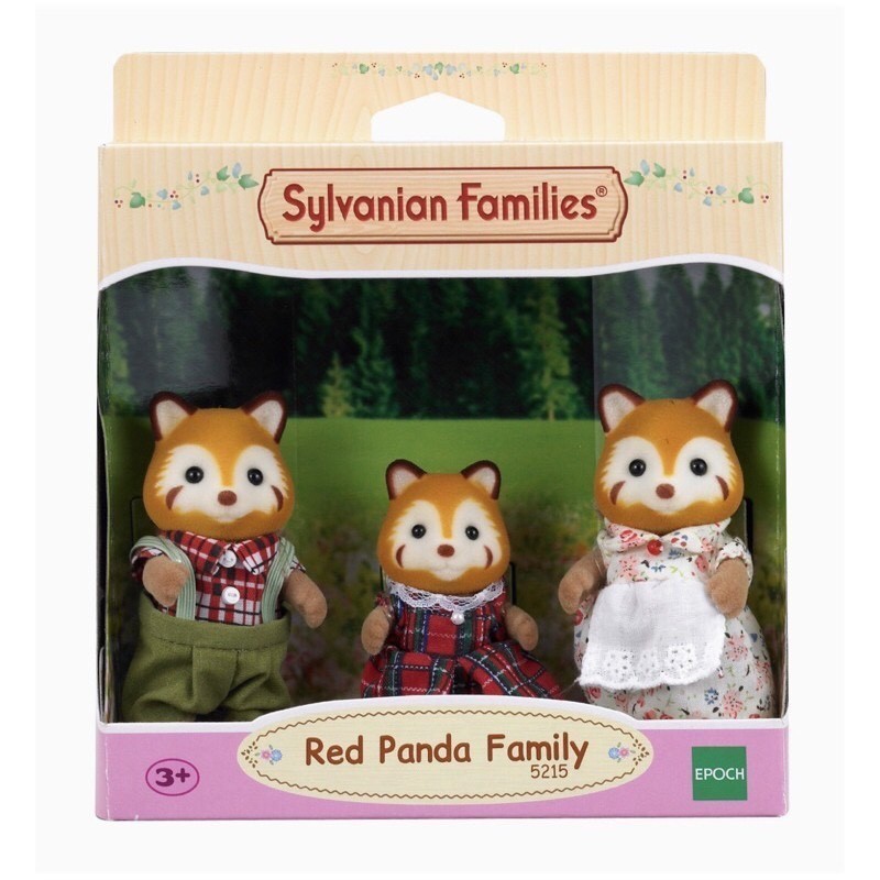 森林家族紅浣熊紅熊貓 寶寶家族全新絕版玩偶玩具禮物