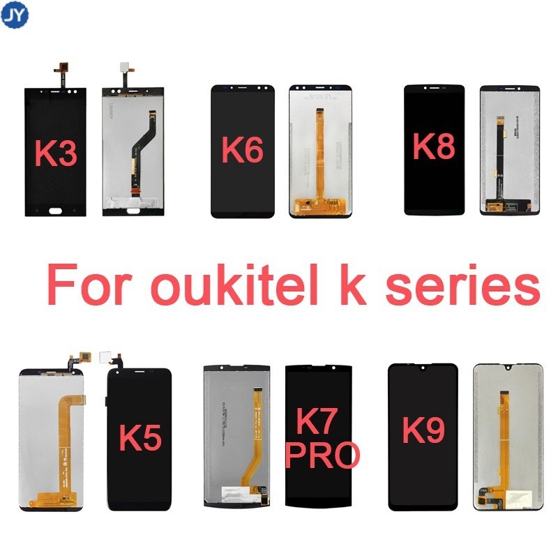 適用於 OUKITEL K3 K5 K6 K7 Pro K8 K9 K10 LCD 顯示屏+觸摸屏數字化儀面板玻璃組件完