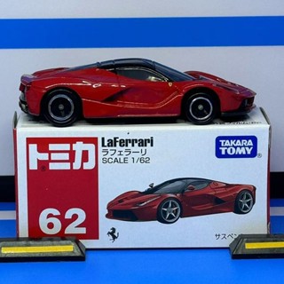 【現貨秒髮】 TOMY多美卡紅白盒62號法拉利 拉法小汽車閤金車模型玩具 日版