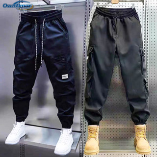 [2XL-8XL] 男士加大碼工裝褲 - 帶實用口袋的工作服,耐用舒適合身