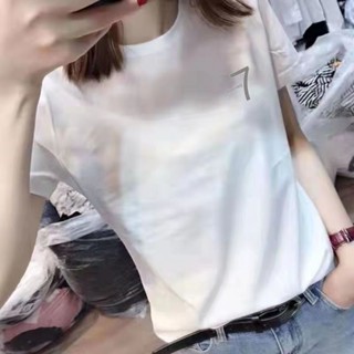 胖胖美依 中大尺寸 S-3XL 短袖T卹 上衣 印花T卹 簡約 新款美式復古原宿風歐美潮流百搭休閒上衣-2713.