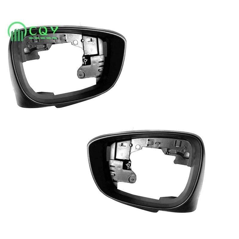 MAZDA 汽車側翼後視鏡罩框架黑色適用於馬自達 CX-3 2016-2019 CX-5 2015-2016