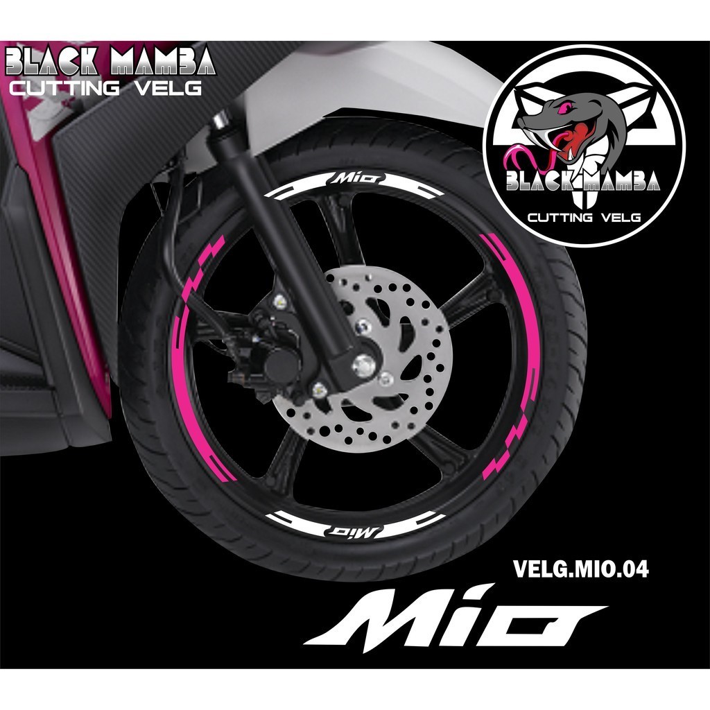 山葉 切割貼紙輪輞 MIO 貼紙 LIS 列表變化輪胎/VELG YAMAHA MIO 04