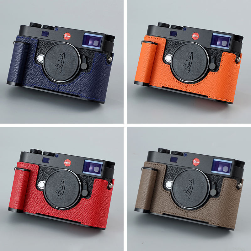 Milicase訂製適用徠卡Leica M11 M11P真皮套 保護套 手柄 相機套