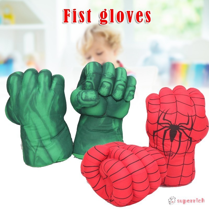 MARVEL 1 雙漫威復仇者聯盟殘局超級英雄蜘蛛俠綠巨人玩具拳擊手套兒童男孩