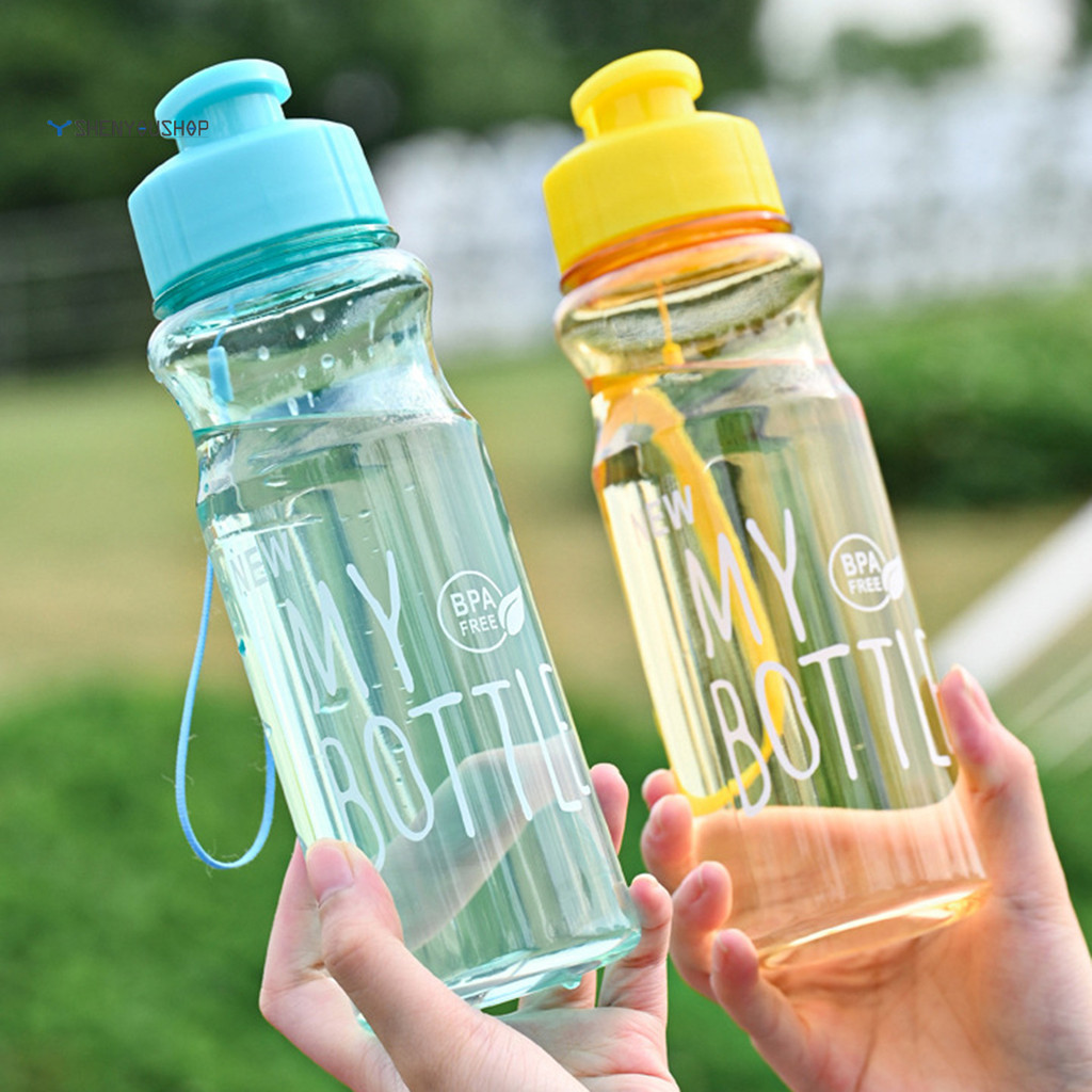 SHENYOU 戶外大容量運動水杯 彩色透明PET冷水杯太空水瓶廣告杯禮品塑膠杯