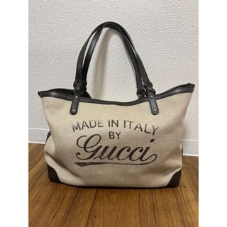 GUCCI 古馳 托特包 Gucci Craft系列 GG Canvas 帆布 日本直送 二手