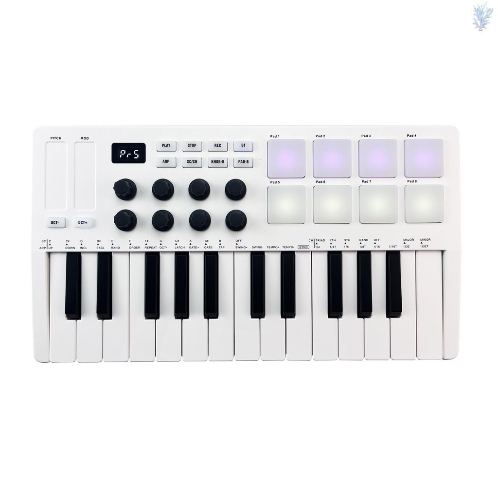 M-vave 25 鍵 MIDI 控制鍵盤迷你便攜式 USB 鍵盤