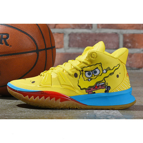 全新 SpongeBob SquarePants X NK Kyrie 7 “海綿寶寶” Opti 黃色鞋子運動低幫籃球