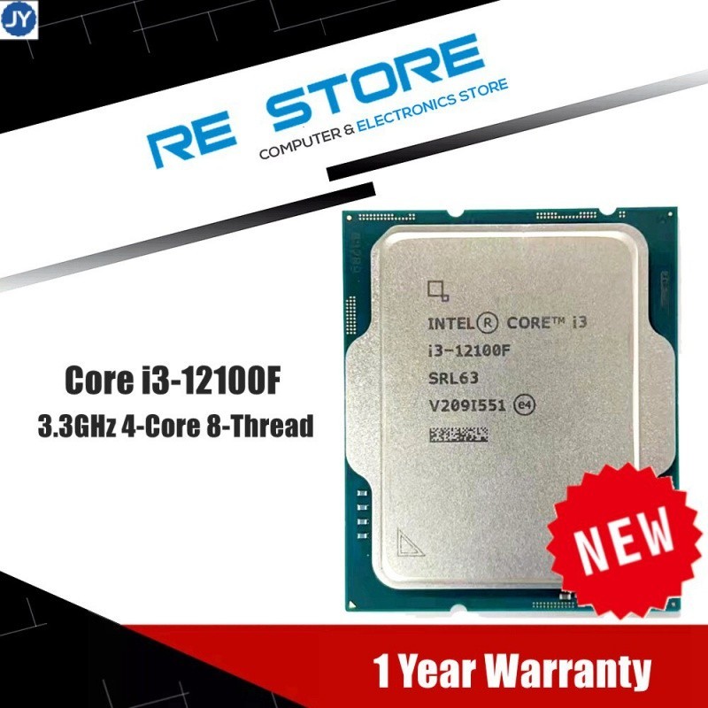 英特爾 【現貨】Intel Core i3-12100f i3 12100f 3.3GHz 四核8線程CPU處理器 L3