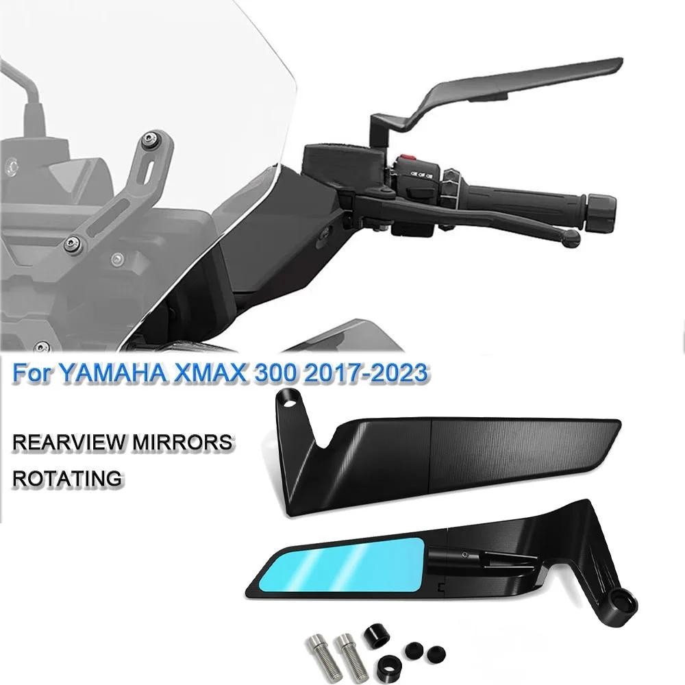 適用於 xmax 300 xmax 300 摩托車後視鏡運動小翼鏡套件可調節後視鏡後視鏡