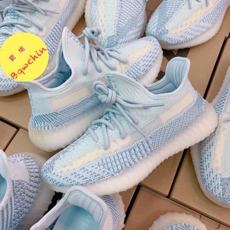 高品質 ADD YEEZY BOOST 350 V2 Cloud White 雲白 冰藍 藍天鵝 椰子 男女鞋