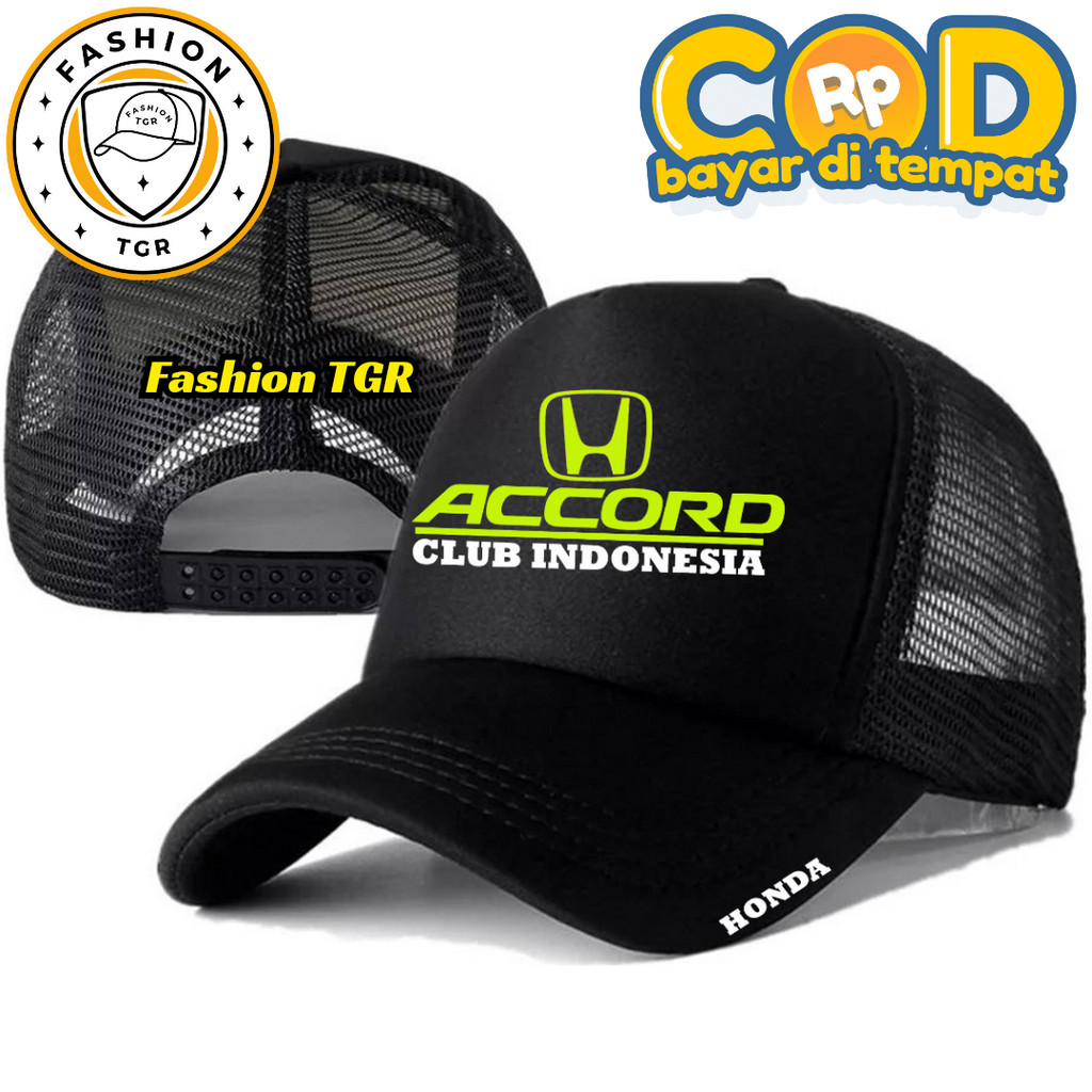 時尚卡車司機帽 HONDA ACCORD 帽子 Distro HONDA ACCORD 標誌帽 HONDA ACCORD
