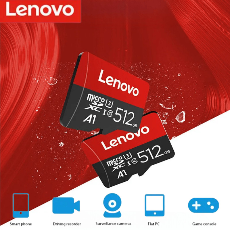 LENOVO Micro SD 卡 512GB-32GB Class 10 聯想存儲卡 Micro TF 卡