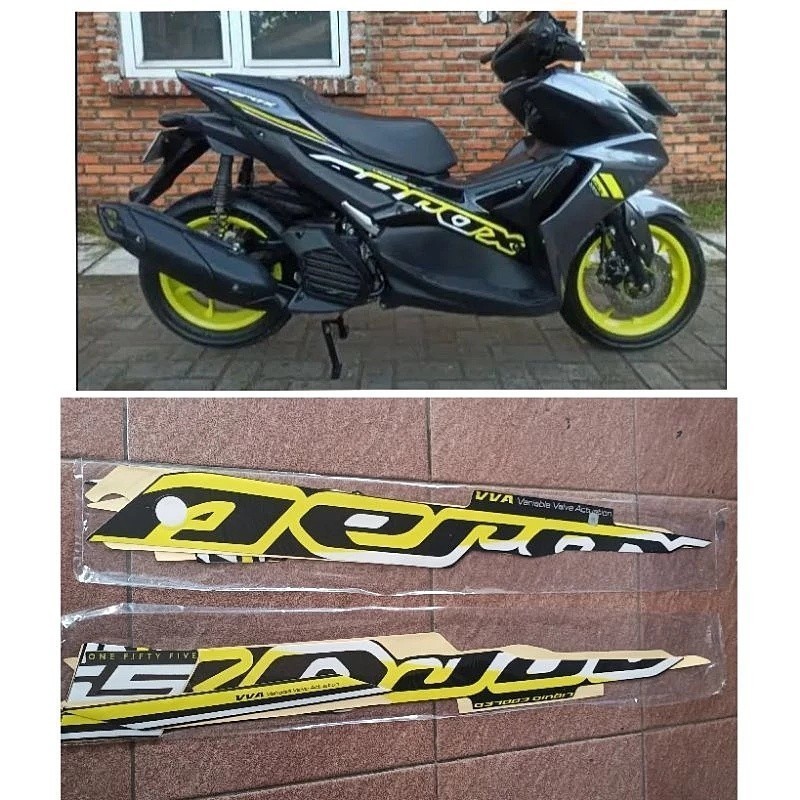 山葉 雅馬哈 Aerox 155 新款條紋貼紙 2022-2023 標準摩托車裝飾