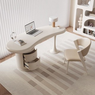 奶油風書桌小戶型家用桌子輕奢簡易辦公桌現代簡約電腦桌