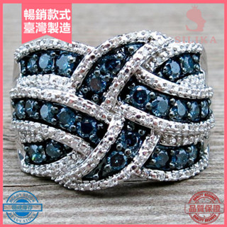 ❤女士大指環時尚人造藍寶石鑲嵌婚禮訂婚首飾