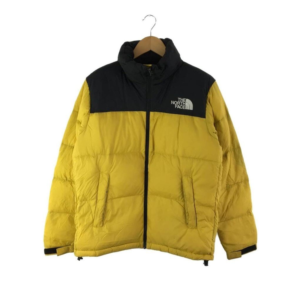 THE NORTH FACE 羽絨服 夾克外套Nuptse尼龍 黃色 日本直送 二手