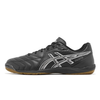 Asics 足球鞋 Calcetto WD 9 男鞋 寬楦 黑 膠底 皮革 亞瑟士 [ACS] 1113A037001