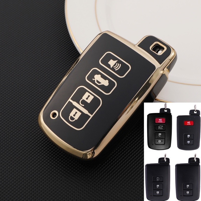 適用於豐田威馳遙控器高品質全新軟矽膠汽車鑰匙扣全罩適用於豐田普銳斯凱美瑞卡羅拉 C-HR CHR RAV4 普拉多 VI