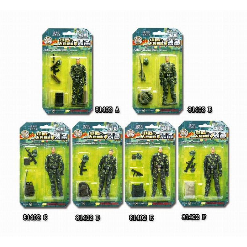 正義紅師 軍人裝備 兵人模型 兒童玩具軍人 單公仔禮物 六人組一套