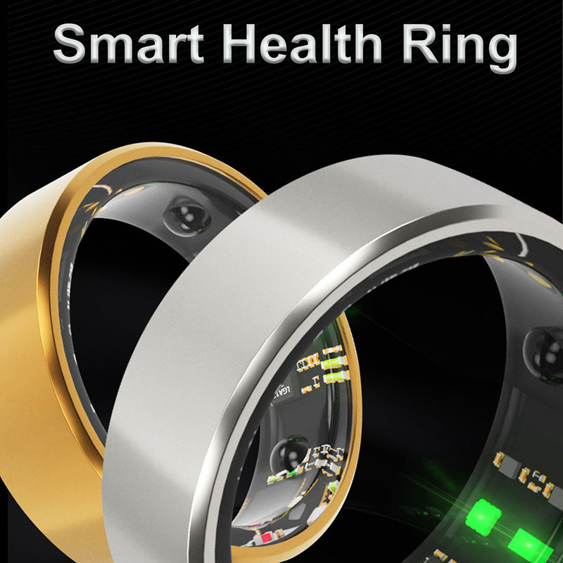 智能戒指   亞馬遜爆款智能戒指心率血氧健康睡眠監測防水Smart Ring工廠批發