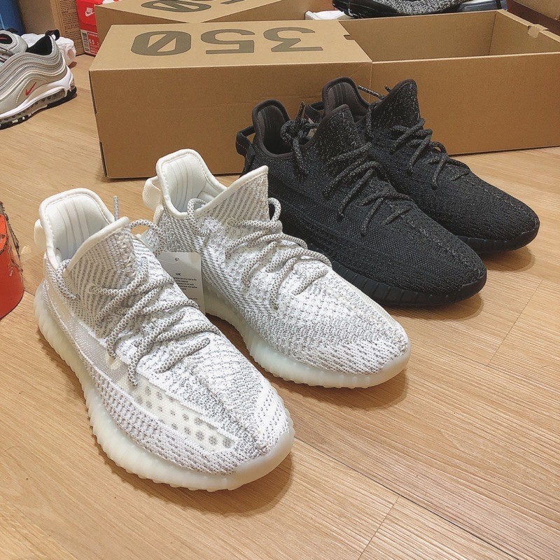 嚴選實圖 Adidas Yeezy Boost 350 V2 EF2367 滿天星 黑魂 灰白 編織 侃爺 黑滿天星