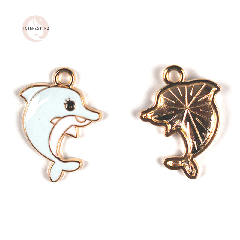 Zl&gt; 可愛海豚海洋動物合金飾品配飾卡通髮飾鑰匙扣挂件不錯