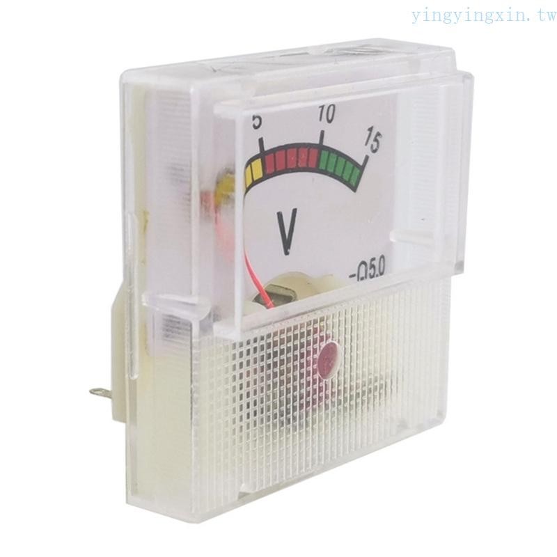 Yx 指針方形DC15V電壓表機械電壓表電測量