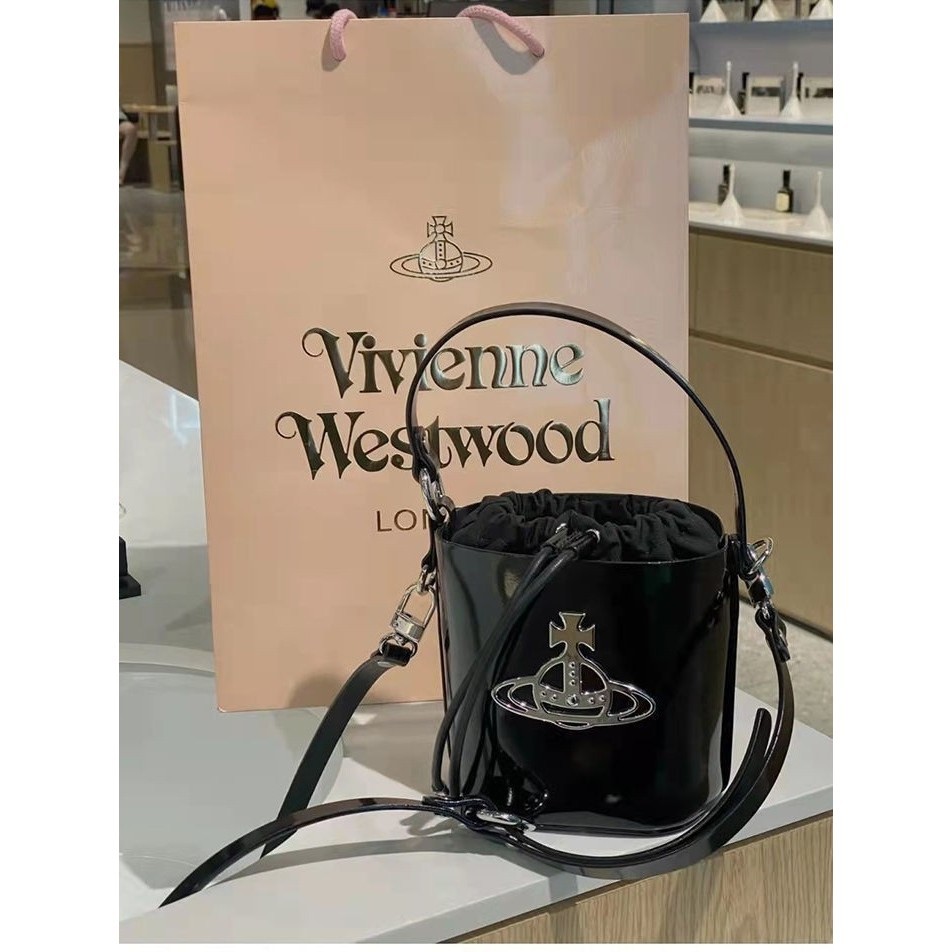 Vivienne Westwood水桶包新款漆皮迷你斜背包