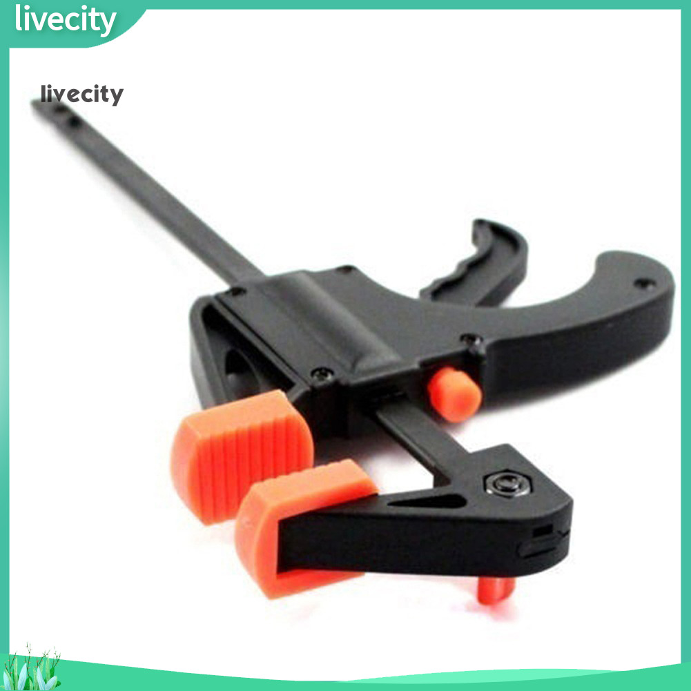 Livecity 4 英寸木工桿 F 夾握把棘輪釋放擠壓 DIY 手小工具