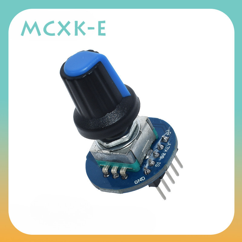 用於 Arduino 磚傳感器開發的旋轉編碼器模塊圓形音頻旋轉電位器旋鈕帽 EC11