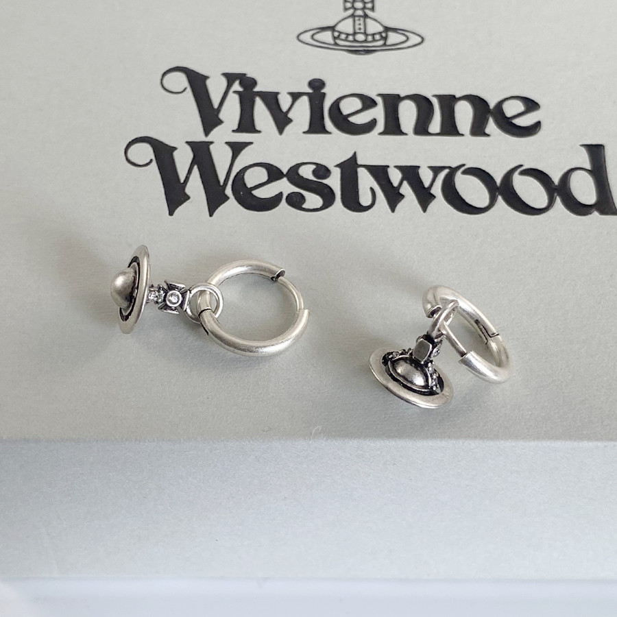 Vivienne Westwood 無耳洞耳夾鈦鋼抗過敏耳環vintage可水洗不掉色耳飾