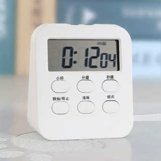 【Light Home】紋繡電子計時器 廚房定時器 鬧鐘電子時鐘神器計時器 磁吸大螢幕鐘錶冰箱貼 美容紋繡廚房定時器倒