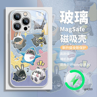 絕區零邦布 magsafe磁吸無線充電手機殼 蘋果16pro手機殼 15plus新款遊戲周邊 13por二次元