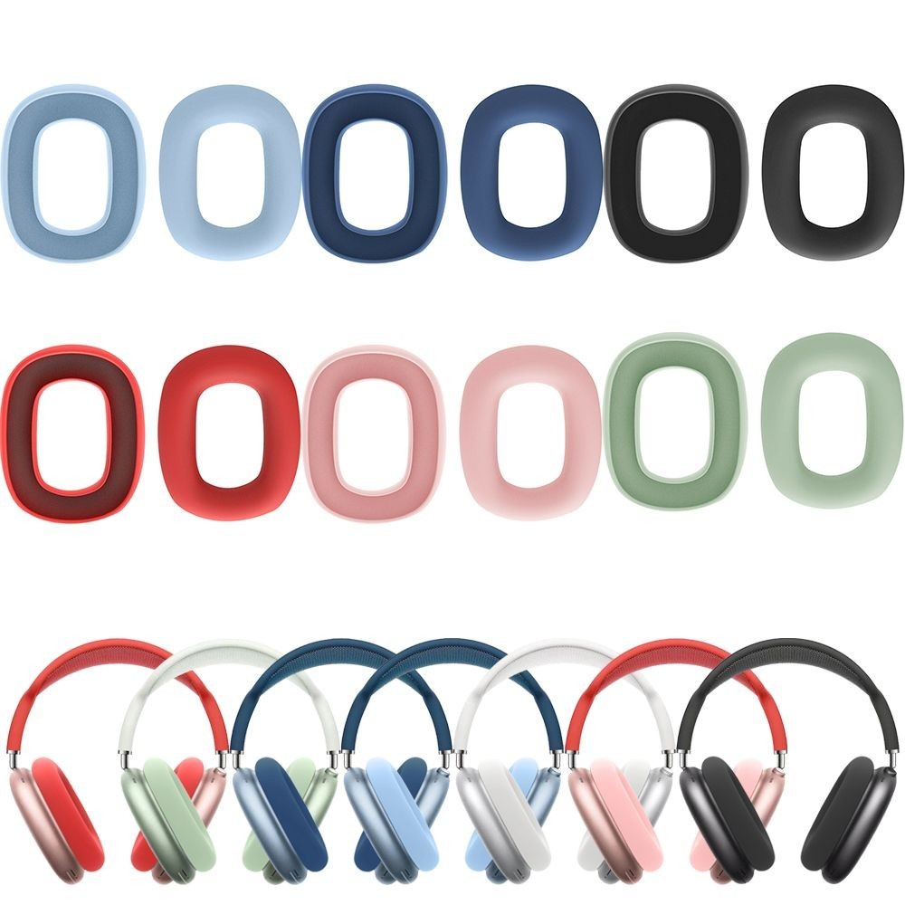 【現貨】1 對替換矽膠耳墊墊套適用於 AirPods Max 耳機耳機耳墊保護套